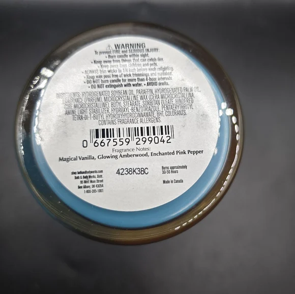 New Unused Wicked Vanilla Woods Jar Candle Single Wick Bath and Body Works 8oz - Picture 7 of 7